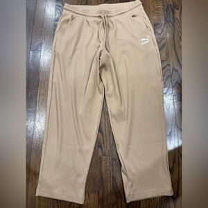 Puma Men's Beige ribbed Joggers size L